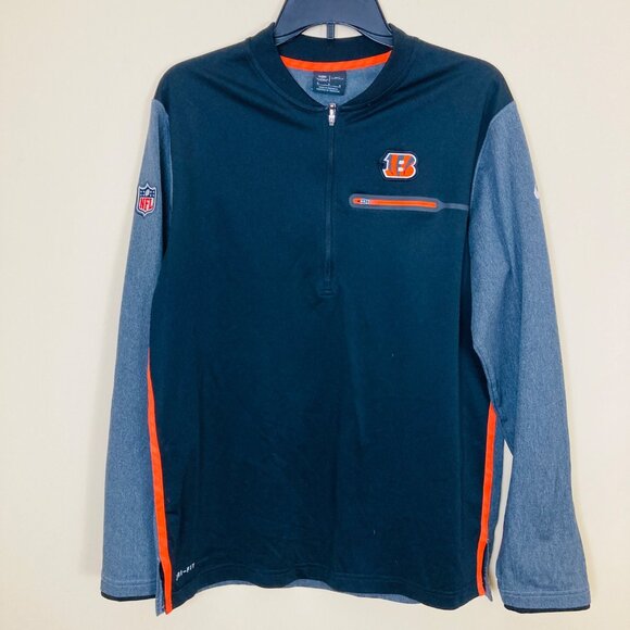 NFL Other - NFL Onfield Apparel Bengals Pullover Mens Medium Nike Dri-Fit Cincinnati